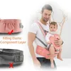 As transportadoras lingam as mochilas ergonômicas transportadoras de bebê ergonomic infantil portador hipceiro de kangaroo respirável de frente para o bebê da cintura do bebê da cintura de 0-36m T240509