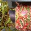 Кормление Уильяма Морриса Cyan Teapot Hirdhouse и кормовой керамическая на открытом воздухе настенная гора кормочная птица сад
