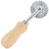 Bakgereedschap Pastry Wheel Cutter Round Pizza Cutting Dough Roller Home Divider Kitchets Gadgets