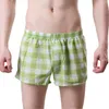 Sous-pants pour hommes plaid pantalons lâches Trunks plus taille