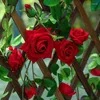 Dekorative Blumen künstlicher Rose Vine Seide Rattan Wand Hanges Blumen -DIY Home Hochzeitsdekoration Arrangement hohe Qualität 177cm Länge