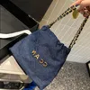 10A Fashion Nuovi modelli 23SS borsetta in denim mini spazzatura a tracota a tracolla di lusso a spalle per diamanti motivi per sacchetto per donne sacchetti di donna PKVC PKVC