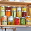 Garrafas de armazenamento 8 pcs jars tampa pequena mel jam panela vasos de plástico de estimação clear frutas pedreiro doméstico