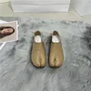 Casual schoenen schapenvacht flats mocassins ronde split teen ondiepe luie slip op muilezels lederen zachte loafers tabi ninja vrouwen gezellig