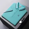 Golf Mens Summer krótkie t-shirt z krótkim rękawem Casual Cotton oddychający górny kołnierz Flip Flip Flip Flip Flip Short Sleved Koreańska koszula 240510