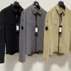 Herrenjacke Mantel mit einem Objektiv Revers Hemd Jacken Kleidungsstück gefärbt Dienstprogramm Overshirt Outdoor Männer Strickjacke Oberbekleidung Kleidung XXL FAE