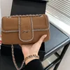 10a Fashion lederen zilverkwaliteit Crossbody tas ketting kleur patchwork schoudertassen luxe maillard designer damesketen moet ijks