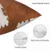 Oreiller Cow Hide Brown and White Throw Dorative S for Living Room Christmas Decorations Home 2024
