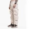 Men's Pants Hip Hop Street Casual Trousers Bottom Fashionable 3D Multi Pocket Cargo Pants Slow Runner Drawstring Zipper Sports Pants XLL2405