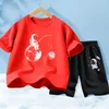 Set di abbigliamento Summer Kids Summer Fishing Moon Abiti 2 pezzi T-shirt batuid