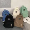 Zaino vintage vellutoy studentessa di moda da donna puro colore della borsa di scuola carina per ragazze da viaggio per viaggi backbag spalla