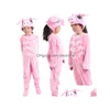 Dancewear Childrens Drama Cute Little Animal Rosa Pigleot Show Trajes Drop Datir Baby, Kids Maternidade Roupas de bebê Cosplay DHNSB