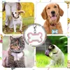 Hundetag 20pcs Sublimation Blank Pet Tags DIY Bone ID Personalisierte PO für Katzenkragen