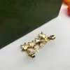 Elegante designer oorbellen Letter G Charm Harmetrie geometrie Crystal Pearl Star Dange Drop Earring 18K Goud Gold Geplaatste oorstudeer Clip Hoep oorbellen voor vrouwelijke sieraden
