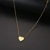 Colliers pendentifs 316l en acier inoxydable Gold Couleur Love Heart for Women Chokers 2024 Fashion Festival Party Gift Collar Bijoux