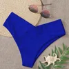 Sexy v feeky Womens Bikini Tanga Bottom Brasilian Semi Badwear Beachwege Bade Balck Ladies Frauen schwimmen 240509