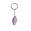 Schlüsselringe Ice Cream Theme Schlüsselbundschlüsselring für Frauen Keychains Rucksack Keyrings -Taschen Geeignetes Schulbag Kids Party bevorzugt die Auto -Tasche Goo OTSRW.