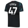 Jerseys de football Haaland 23 24 de Bruyne Phillips Mans Cities Grealish Ferran Mahrez Fode Bernardo Joao Cancelo Z Rodrigo Football Shirt Men Kid Kit Kit Set Uniforms