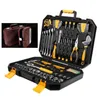 Nouveau 127 PCS Set Socket Wrench Toolt Set Auto Repair Mex Metting Toolse Forfing Tool Tool Tool With Plastic Toolbox Rangement Case3888102