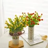 Decoratieve bloemen herfst kunstmatige bloem eucalyptus bundel maisy plastic voor trouwhuis decoratie kerstfeest diy nep arrangement
