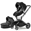 Passeggini# Nuovo Luxury PU Leather Baby Passeggini di alta qualità per bambini High paesaggio per bambini Carriageeggshell GABY STROLLERFOLING PRAM T240509