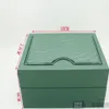 Luxury Green Watch Box Papers Card Wallet Boxes Cases Watches Case 297l
