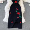 Robes décontractées robe de mode pour femmes V couche Rose Rose Venture partagée