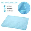 Pet refresh carpet pet cooling ice pad cold silk moisture-proof sofa pad portable travel sleep bed pet accessories dog pad 240506