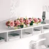 Vazo Çiçek Ekran Tutucu Akrilik Vazo Düğün Dinnertable Floral Centerpiece Net Raf Ev Dekoru Kare Pot