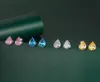 S925 zilveren naald mosang diamant peervormige snij simulatie boor waterdruppel oorbellen dames039s kleur schat oorbellen ye1053421
