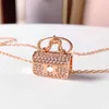 Collier initial délicat Lettre de cadenas en or 18 carats pour femmes bijoux personnalisés minimalistes 239h
