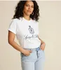 T-shirt à manches courtes riches sportives d'été White New York Coton Sports Sports Club Casual Femmes polyvalentes Polos Tshirts d'été