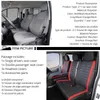 Couvertures de siège d'auto 1 + 2 couvre-sièges Red Cover Seat Seat pour Transporter pour Renault Master 3 pour Jumpy de 2008 à 2016 pour 2004 Renault Master 2 T240509