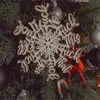 Noel Süslemeleri Kar Tanesi Mektup Süsleri Ağaç 2D Araba Kolye 2024 Yıllık Xmas Hediyeleri Navidad Ev Dekor