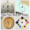 Väggklockor MCDFL Stor väggmonterad klockupphängning som används för att dekorera vardagsrum med 3D -tyst maskiner Diy Quartz Movement Watch Q240509