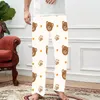 Women's Sleepwear Bear Pattern Cute Pajama Pants Mens Womens Lounge Super Soft Unisex Sleep Bottoms With Pockets Drawstring