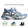 Top Moda OG faixas Brand Runner 7 Designer Sapatos casuais Plataforma de couro Runners 7.0 Treinadores de grandes dimensões Mulheres de luxo massh malha de nylon tênis de borracha de borracha