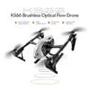 Drohnen KS66 RC Drohne HD Kamera bürstenloser Motorfotografie Falten Sie vier Hubschrauber optische Strömungspositionierung professioneller Drohnenspielzeug 14y+ D240509