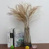 Decorative Flowers Plastic Flocking Reed Artificial Plants Potted Home El Decor Background Flower Arrangement Wedding DIY Scene Layout