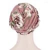 Vêtements ethniques imprimés léopard lait givré en soie chair de coton de cordage floral court tresse tresse capot musulman élastique élastique