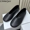 Casual schoenen rond teen ballet flat voor vrouwen echte lederen loafers vrouw kristal mesh holle outs zomer zapatos de mujer