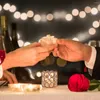 Titulares de velas 1 PC Table de cristal Mesa con candelabro soporte para bodas en el hogar (dorado)