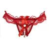 Nieuwe vrouwen Pearl sexy slipjes tangas kanten transparante sexy g-strings en string ondergoed t-pants lingerie panty