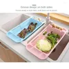 Kitchen Storage Filter Rack Plastic Rinse And Drain Durable Odorless Non-toxic Tools Rectangle Beautiful Shape High Purity