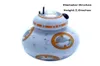 Death Star Tobacco Grinders 2 polegadas 3 camadas moedor de ervas Spice Miller Robot Shape Smoking 5639767