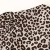 Women's Blouses 2024 Zarb Spring/Summer European And American Fashion Bubble Sleeves Leopard Pattern Top