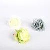 Fleurs décoratives couronnes 10 pièces 6 cm fleurs artificielles roses en soie tête à la maison décoration accessoires nuptiaux de mariage