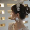 Colliers faits à la main arborat de poil de poil de perle irrégulière pour femmes fête des bandes de mariage accessoires de cheveux bijoux