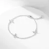 Trendiga smycken Ny ankomst 925 Sterling Silver Butterfly Diamonds Armband för kvinnors högsta kvalitet