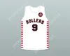 Custom Nay Mens Youth / Kids Bob Hubbard 9 Providence STEAMROLLLERS BASKETBALL BASKETBALL avec patch 1top cousé S-6XL